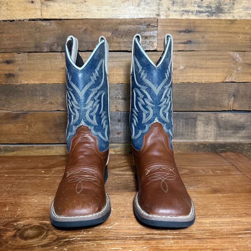CODY JAMES BOYS' WALKER WESTERN BOOTS - BROAD SQUARE TOE Style: BCBSP23P5 Size 2